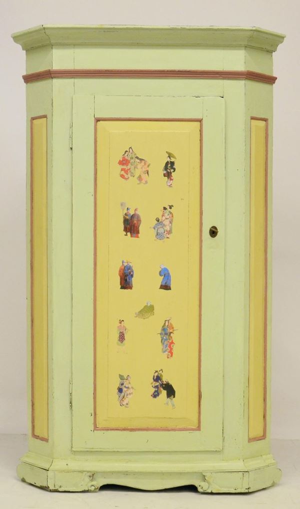 Angoliera, sec. XVIII, in legno laccato,  - Asta GIOIELLI, DIPINTI, ARREDI E OGGETTI D'ARTE - Poggio Bracciolini Casa d'Aste