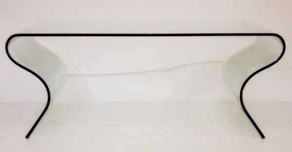 Tavolino da fumo, fine sec. XX, in vetro  - Asta GIOIELLI, DIPINTI, ARREDI E OGGETTI D'ARTE - Poggio Bracciolini Casa d'Aste
