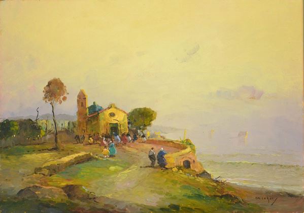 Scuola italiana, sec. XX  - Asta GIOIELLI, DIPINTI, ARREDI E OGGETTI D'ARTE - Poggio Bracciolini Casa d'Aste
