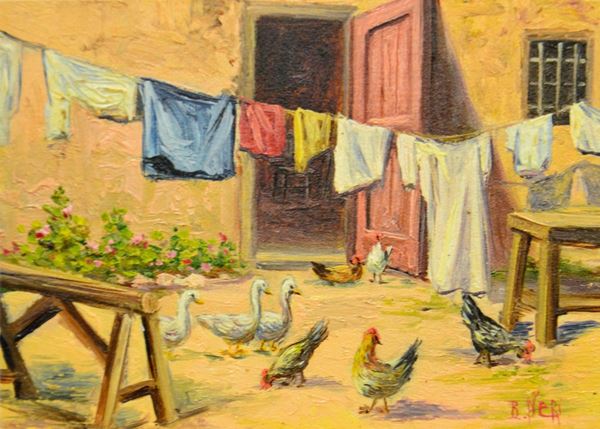 Scuola italiana, sec. XX  - Asta GIOIELLI, DIPINTI, ARREDI E OGGETTI D'ARTE - Poggio Bracciolini Casa d'Aste