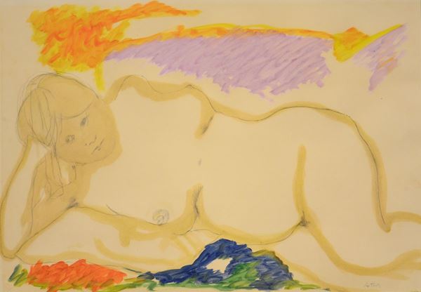 Ugo Attardi  - Asta GIOIELLI, DIPINTI, ARREDI E OGGETTI D'ARTE - Poggio Bracciolini Casa d'Aste