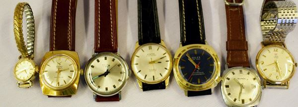 Lotto di sette orologi da polso , anni 60/70'&nbsp;&nbsp;&nbsp;&nbsp;&nbsp;&nbsp;&nbsp;&nbsp;&nbsp;&nbsp;&nbsp;&nbsp;&nbsp;&nbsp;&nbsp;&nbsp;&nbsp;&nbsp;&nbsp;&nbsp;&nbsp;&nbsp;&nbsp;&nbsp;&nbsp;&nbsp;&nbsp;&nbsp;&nbsp;