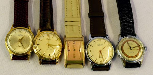 Cinque orologi da polso , anni 50'/60'&nbsp;&nbsp;&nbsp;&nbsp;&nbsp;&nbsp;&nbsp;&nbsp;&nbsp;&nbsp;&nbsp;&nbsp;&nbsp;&nbsp;&nbsp;&nbsp;&nbsp;&nbsp;&nbsp;&nbsp;&nbsp;&nbsp;&nbsp;&nbsp;&nbsp;&nbsp;&nbsp;&nbsp;&nbsp;&nbsp;&nbsp;&nbsp;&nbsp;&nbsp;&nbsp;&nbsp;