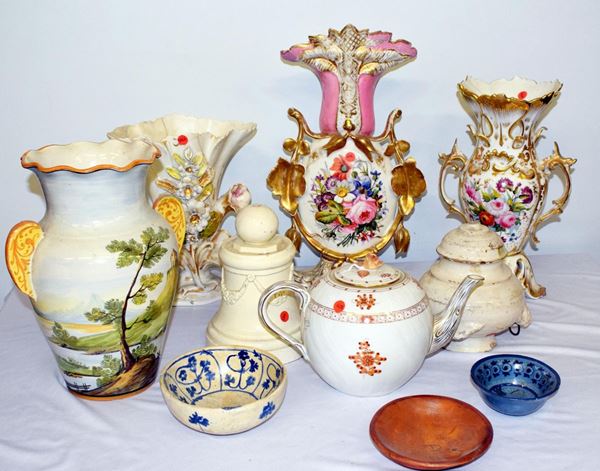 Lotto composto da dieci oggteti , sec. XIX/XX&nbsp;&nbsp;&nbsp;&nbsp;&nbsp;&nbsp;&nbsp;&nbsp;&nbsp;&nbsp;&nbsp;&nbsp;&nbsp;&nbsp;&nbsp;&nbsp;&nbsp;&nbsp;&nbsp;&nbsp;&nbsp;&nbsp;&nbsp;&nbsp;&nbsp;&nbsp;&nbsp;&nbsp;&nbsp;  - Asta ASTA A TEMPO - ANTIQUARIATO E COLLEZIONISMO - Poggio Bracciolini Casa d'Aste