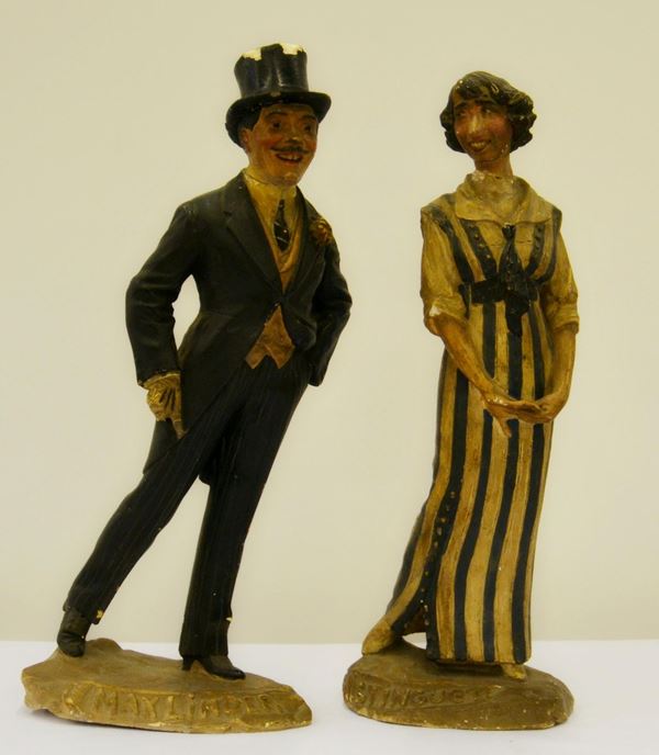 Due sculture, inizi sec. XX, in gesso,&nbsp;&nbsp;&nbsp;&nbsp;&nbsp;&nbsp;&nbsp;&nbsp;&nbsp;&nbsp;&nbsp;&nbsp;&nbsp;&nbsp;&nbsp;&nbsp;&nbsp;&nbsp;&nbsp;&nbsp;&nbsp;&nbsp;&nbsp;&nbsp;&nbsp;&nbsp;&nbsp;&nbsp;&nbsp;&nbsp;&nbsp;&nbsp;&nbsp;&nbsp;&nbsp;&nbsp;