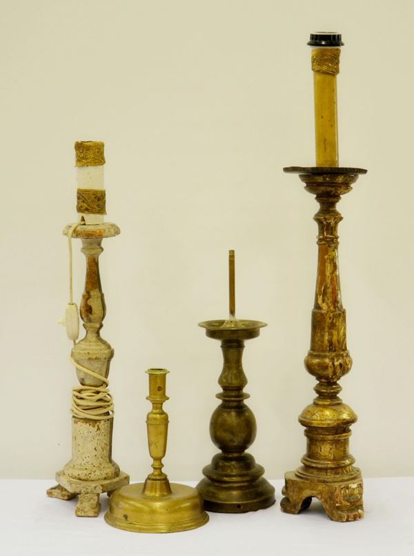 Quattro candelieri, sec. XVIII e XIX,&nbsp;&nbsp;&nbsp;&nbsp;&nbsp;&nbsp;&nbsp;&nbsp;&nbsp;&nbsp;&nbsp;&nbsp;&nbsp;&nbsp;&nbsp;&nbsp;&nbsp;&nbsp;&nbsp;&nbsp;&nbsp;&nbsp;&nbsp;&nbsp;&nbsp;&nbsp;&nbsp;&nbsp;&nbsp;&nbsp;&nbsp;&nbsp;&nbsp;&nbsp;&nbsp;&nbsp;&nbsp;