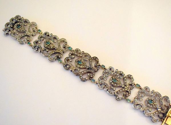 BRACCIALE, INIZI SEC. XX,IN ORO GIALLO,ORO                              