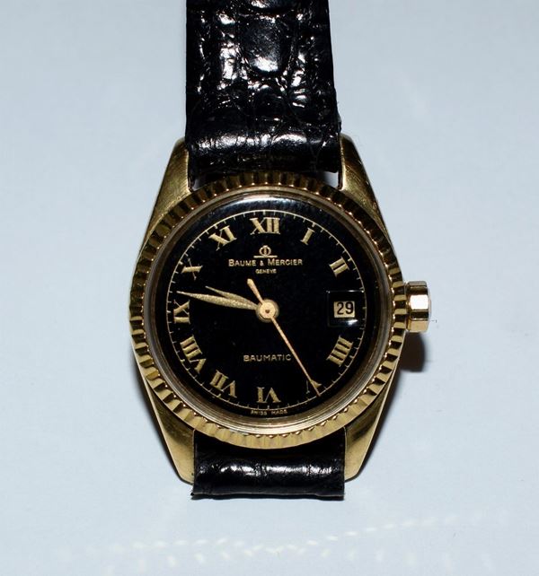 OROLOGIO DA POLSO BAUME & MERCIER ,BAUMATIC IN ORO                        