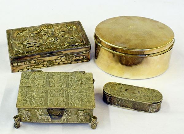 QUATTRO SCATOLE , SEC. XX  - Asta GIOIELLI, ARREDI D'ANTIQUARIATO, DIPINTI E SCULTURE - Poggio Bracciolini Casa d'Aste