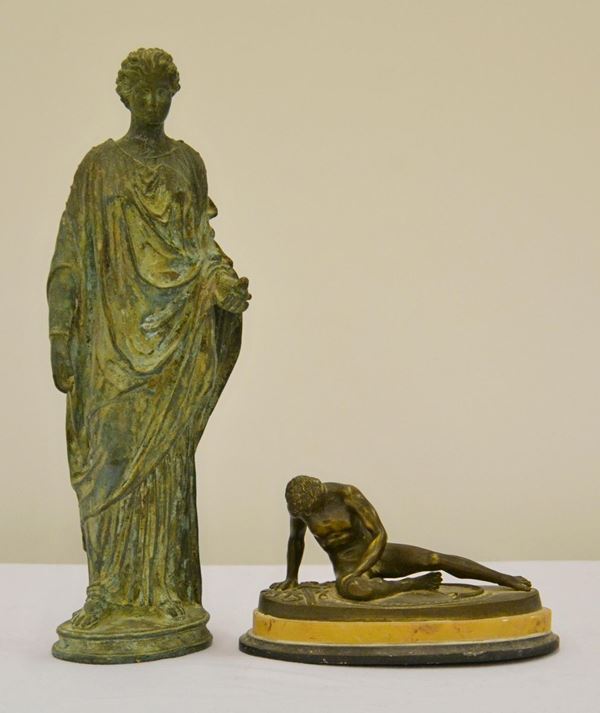 Scultura, sec. XX, in bronzo, raffigurante