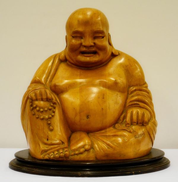 Scultura, sec. XX, in legno,  - Asta GIOIELLI, ARREDI D'ANTIQUARIATO, DIPINTI E SCULTURE - Poggio Bracciolini Casa d'Aste