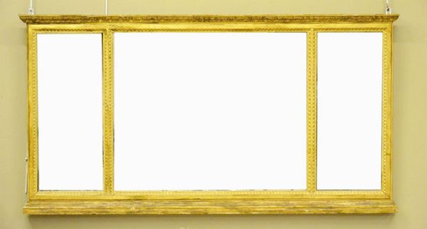 Caminiera, sec. XIX, in cornice dorata  - Asta GIOIELLI, ARREDI D'ANTIQUARIATO, DIPINTI E SCULTURE - Poggio Bracciolini Casa d'Aste