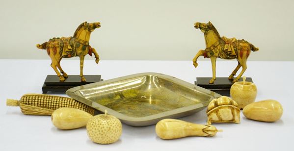 Due sculture, sec. XIX,