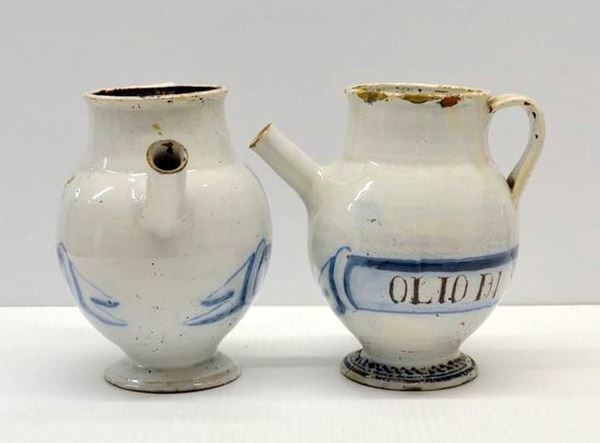 COPPIA DI VERSATOI, ITALIA SETTENTRIONALE,                                  - Asta GIOIELLI, ARREDI D'ANTIQUARIATO, DIPINTI E SCULTURE - Poggio Bracciolini Casa d'Aste