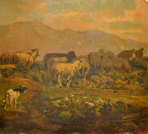 Scuola del sec. XX  - Asta GIOIELLI, ARREDI D'ANTIQUARIATO, DIPINTI E SCULTURE - Poggio Bracciolini Casa d'Aste