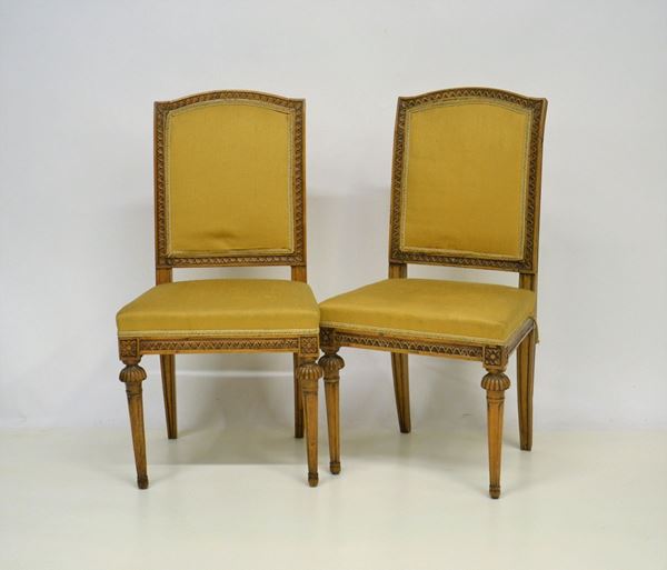 Coppia di sedie, sec XIX,