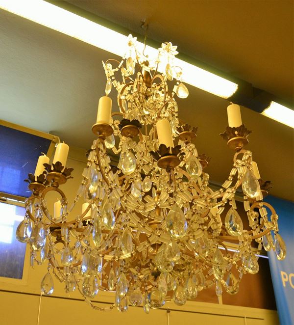 Lampadario, sec XX,