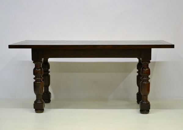 Tavolo, sec. XX, in rovere,