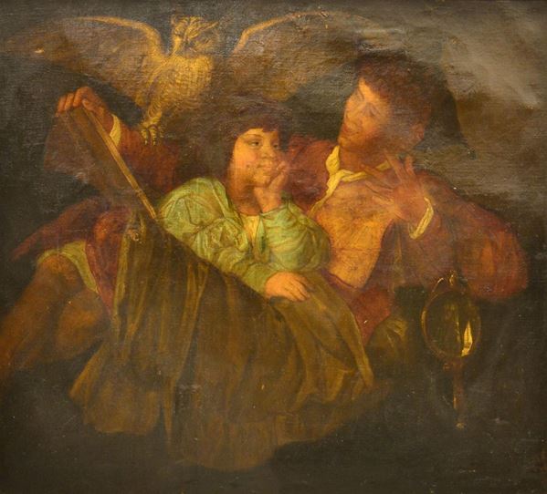 Scuola del sec. XIX  - Asta GIOIELLI, ARREDI D'ANTIQUARIATO, DIPINTI E SCULTURE - Poggio Bracciolini Casa d'Aste