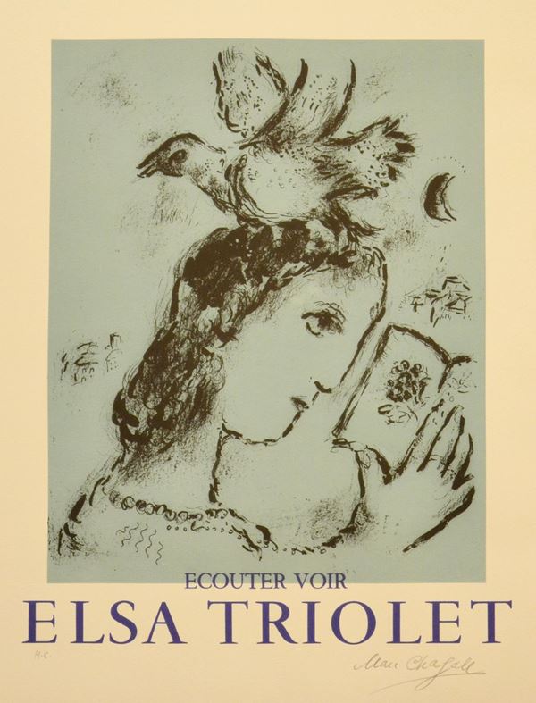 Marc Chagall  - Asta GIOIELLI, ARREDI D'ANTIQUARIATO, DIPINTI E SCULTURE - Poggio Bracciolini Casa d'Aste