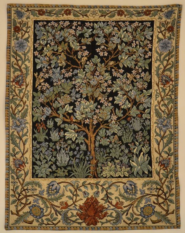Arazzo, sec. XX,  - Asta GIOIELLI, ARREDI D'ANTIQUARIATO, DIPINTI E SCULTURE - Poggio Bracciolini Casa d'Aste