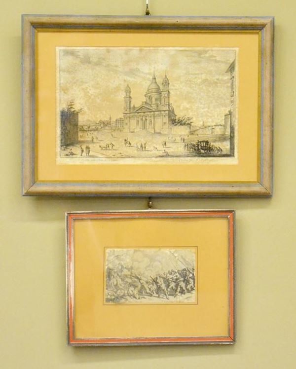 Scuola francese del sec. XVIII  - Asta GIOIELLI, ARREDI D'ANTIQUARIATO, DIPINTI E SCULTURE - Poggio Bracciolini Casa d'Aste