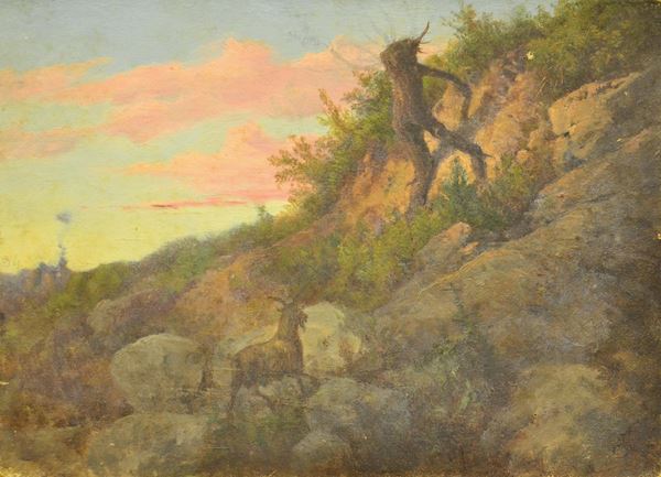 Scuola del sec. XX  - Asta GIOIELLI, ARREDI D'ANTIQUARIATO, DIPINTI E SCULTURE - Poggio Bracciolini Casa d'Aste