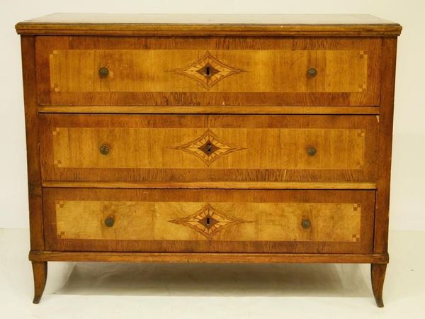Cassettone, in stile '700, in rovere e