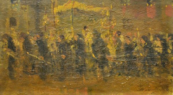 Scuola del sec. XIX  - Asta GIOIELLI, ARREDI D'ANTIQUARIATO, DIPINTI E SCULTURE - Poggio Bracciolini Casa d'Aste