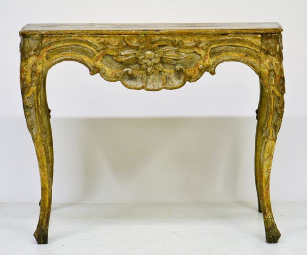 Consolle, sec. XVIII,  - Asta GIOIELLI, ARREDI D'ANTIQUARIATO, DIPINTI E SCULTURE - Poggio Bracciolini Casa d'Aste