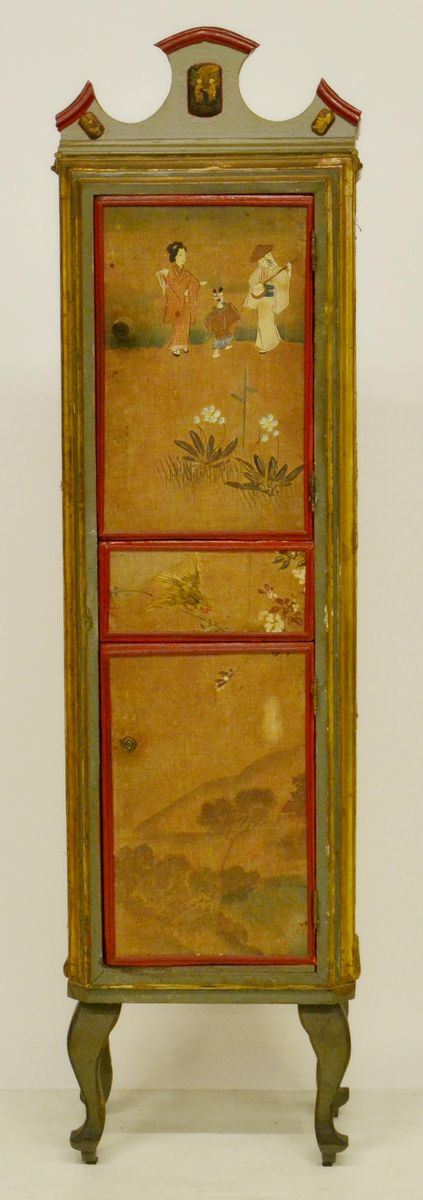 Mobile a colonna, inizi sec. XX, in legno