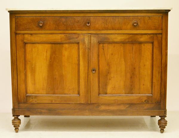 Credenza, sec. XIX, in pioppo,
