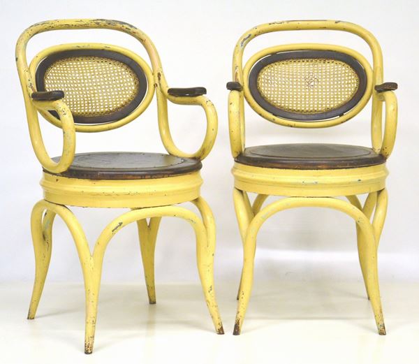 Coppia di poltrone, sec. XX,