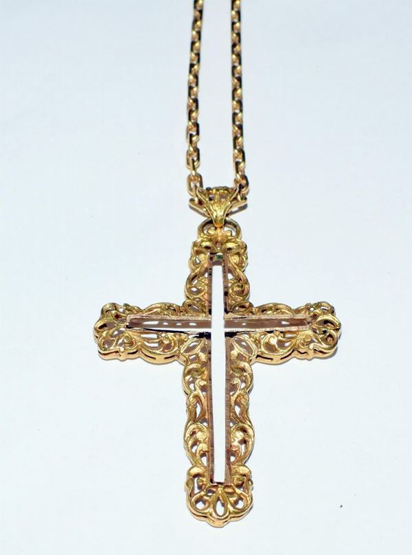 LUNGA COLLANA, IN ORO GIALLO