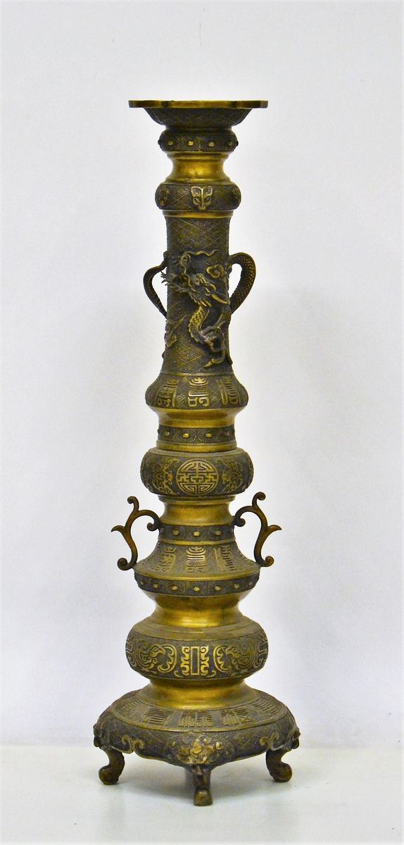 Incensiera, Cina, sec. XX, in ottone,