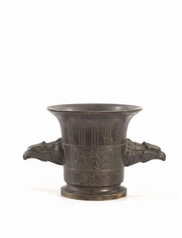 MORTAIO, ITALIA SETTENTRIONALE, DATATO 1720