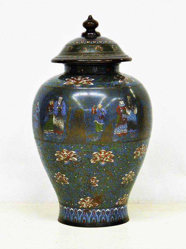 Potiche, Cina, sec. XIX, in bronzo decorato