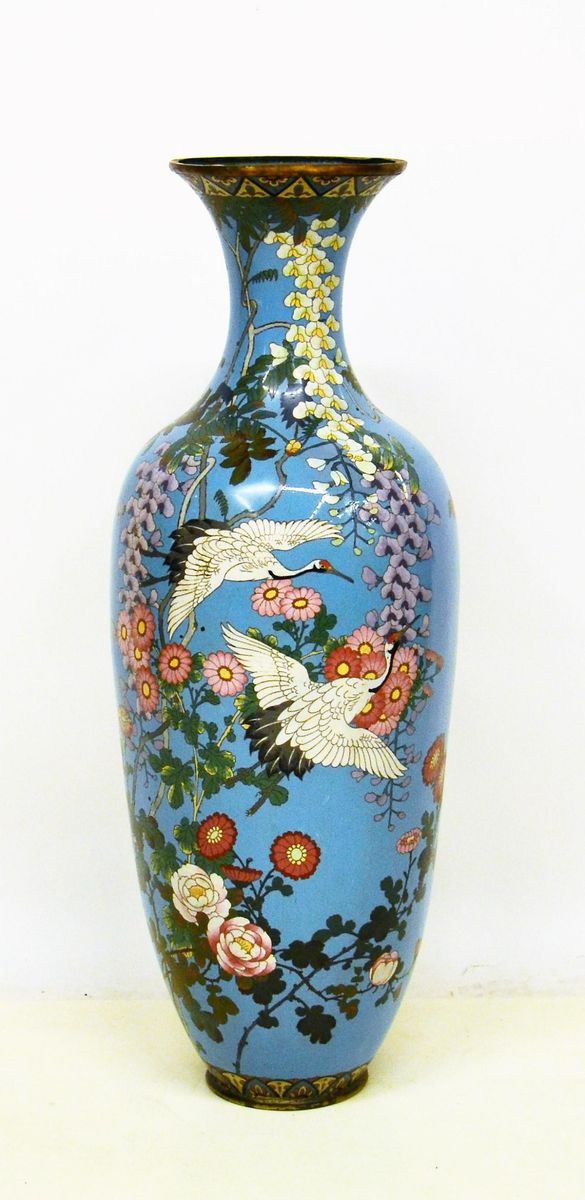 Grande vaso, arte orientale, sec. XX, in metallo