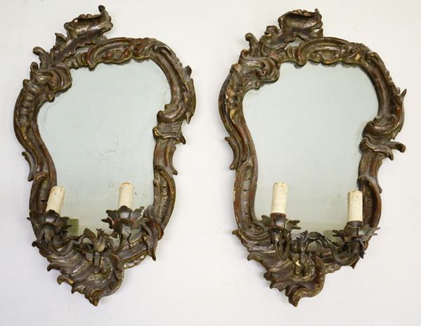Coppia di specchiere, fine sec. XVIII