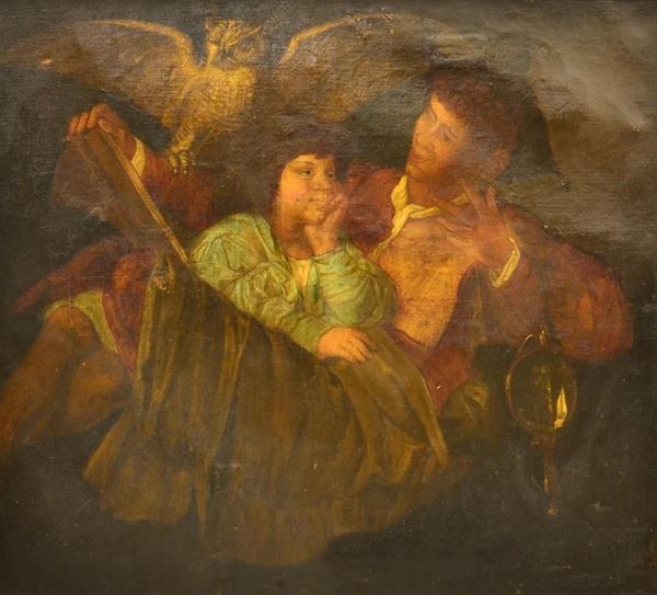 Scuola del sec. XIX  - Asta GIOIELLI, ARGENTI, ARREDI, OGGETTI D'ARTE E DIPINTI - Poggio Bracciolini Casa d'Aste