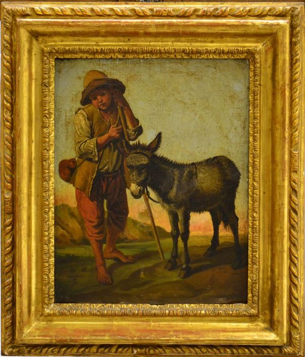 Scuola italiana, sec. XIX  - Asta GIOIELLI, ARGENTI, ARREDI, OGGETTI D'ARTE E DIPINTI - Poggio Bracciolini Casa d'Aste
