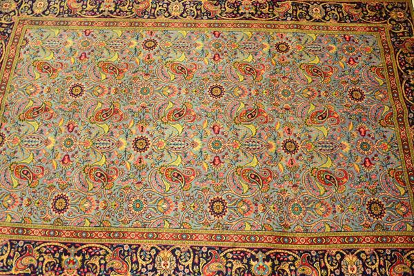Tappeto persiano Tabriz, sec. XX, campo a motivo