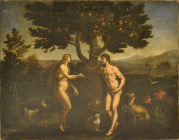 Coppia di dipinti scula italiana sec. XVII