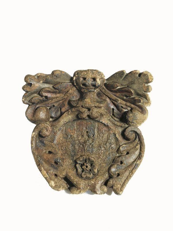 Stemma nobiliare, sec. XVII,  - Asta GIOIELLI, ARGENTI, ARREDI, OGGETTI D'ARTE E DIPINTI - Poggio Bracciolini Casa d'Aste