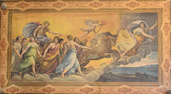 Arazzo, sec. XX  - Asta GIOIELLI, ARGENTI, ARREDI, OGGETTI D'ARTE E DIPINTI - Poggio Bracciolini Casa d'Aste