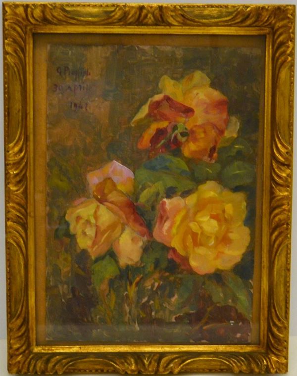 Scuola italiana, sec. XX  - Asta GIOIELLI, ARGENTI, ARREDI, OGGETTI D'ARTE E DIPINTI - Poggio Bracciolini Casa d'Aste