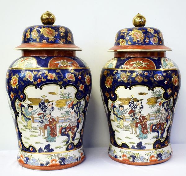 Coppia di vasi, Cina, sec. XX