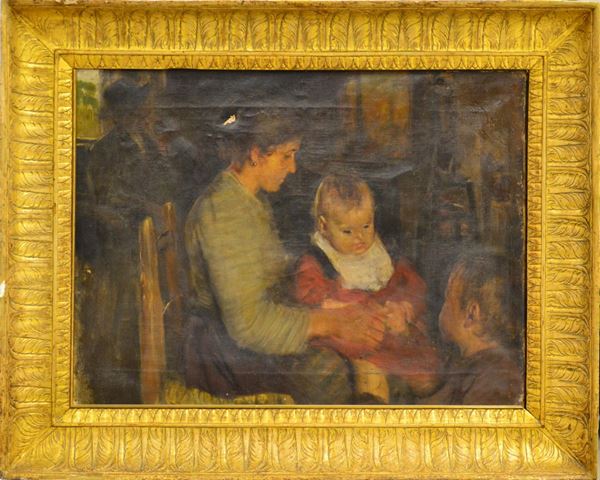 Scuola del sec. XIX  - Asta GIOIELLI, ARGENTI, ARREDI, OGGETTI D'ARTE E DIPINTI - Poggio Bracciolini Casa d'Aste