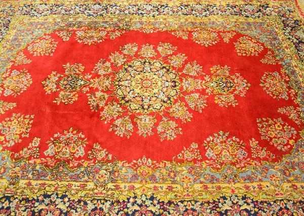Tappeto persiano, sec. XX, fondo multicolore