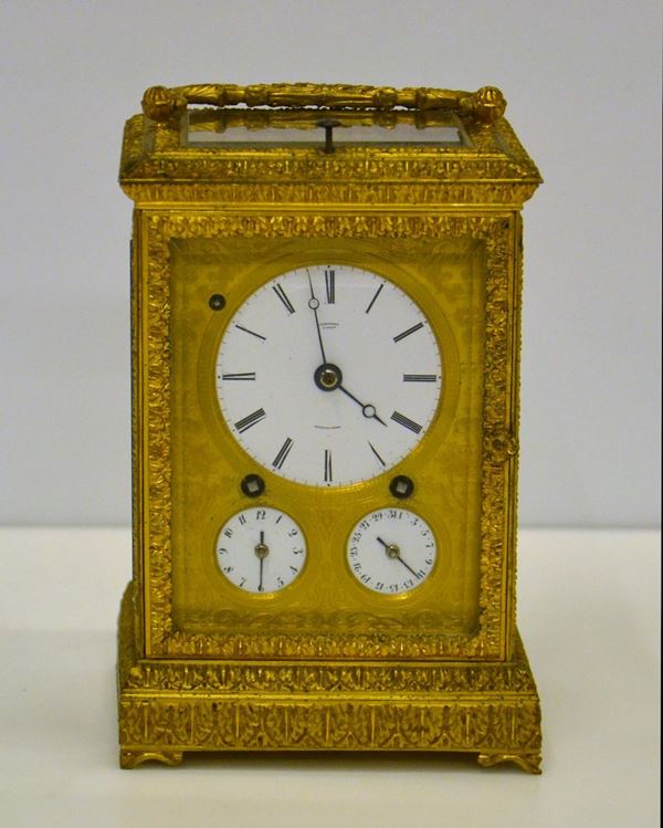 Ufficialina, sec. XIX, in bronzo dorato e  - Asta GIOIELLI, ARGENTI, ARREDI, OGGETTI D'ARTE E DIPINTI - Poggio Bracciolini Casa d'Aste
